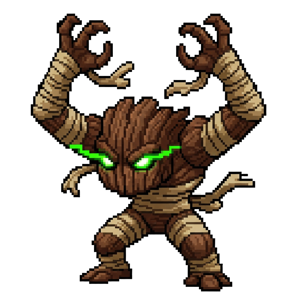 Tree Mummy Attack Pose