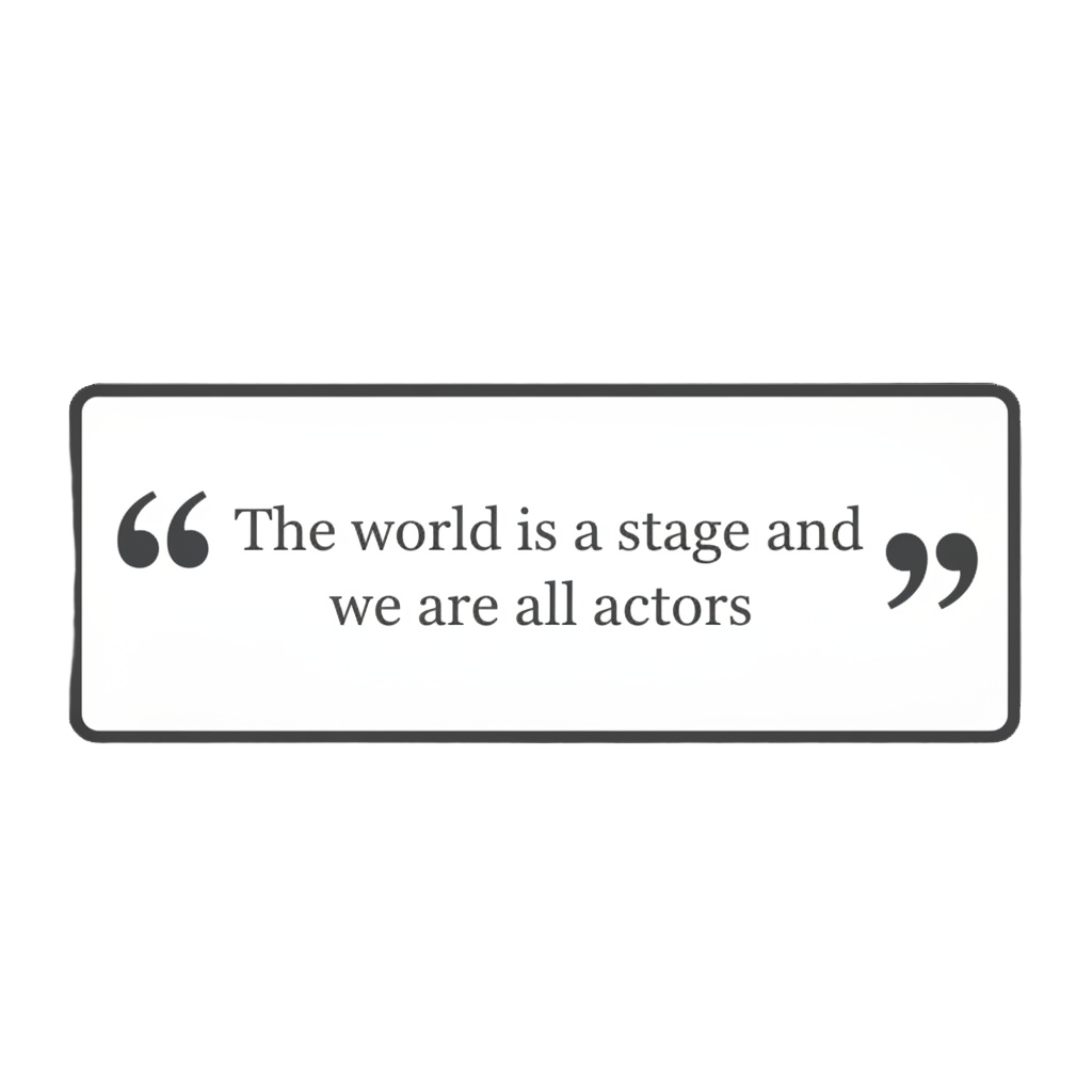 Opening quote