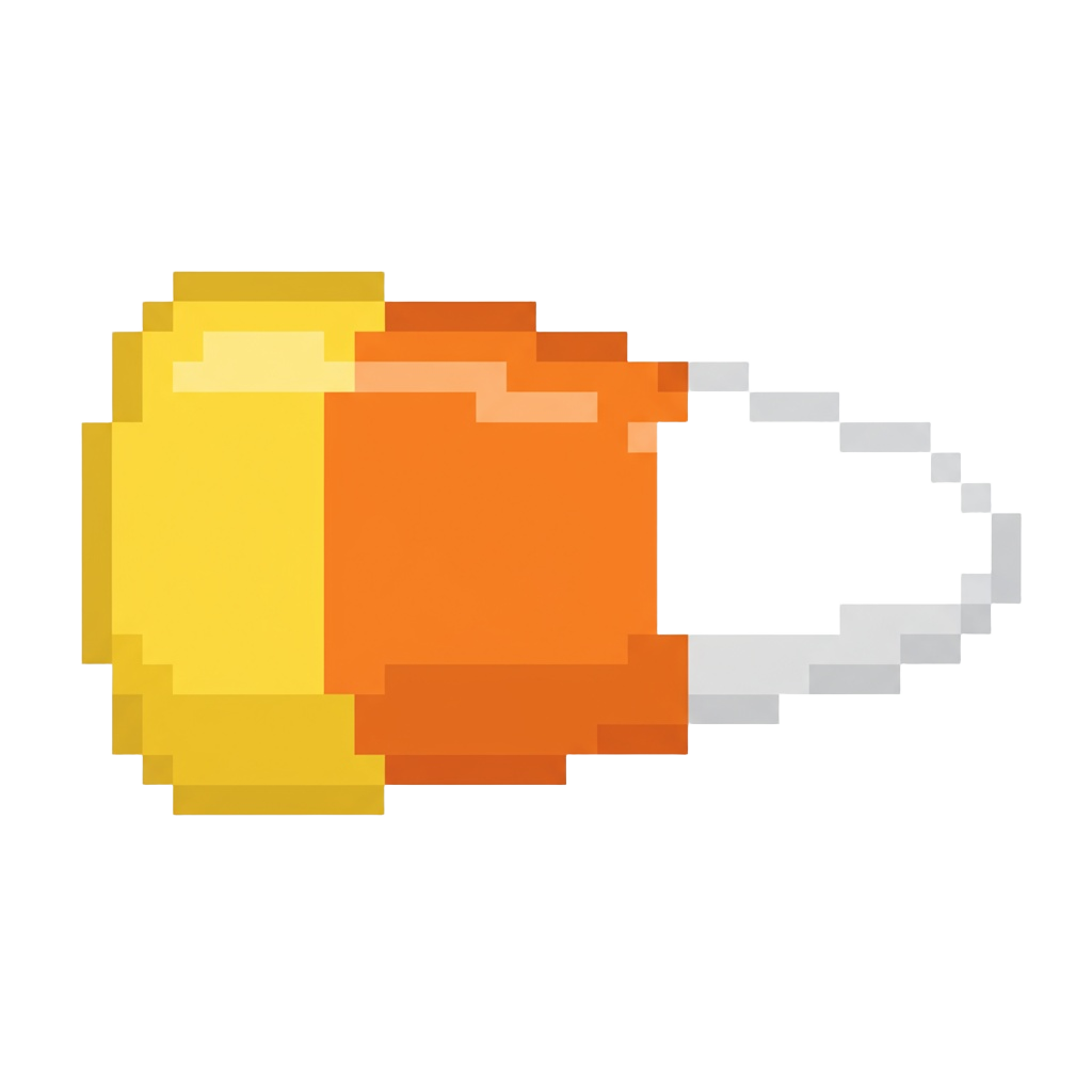 Candy Corn Sprite - Actual Size